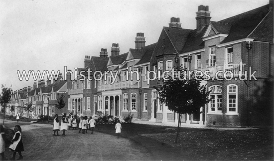 Poplar Schools, Girls Side, Hutton, Essex. c.1918.